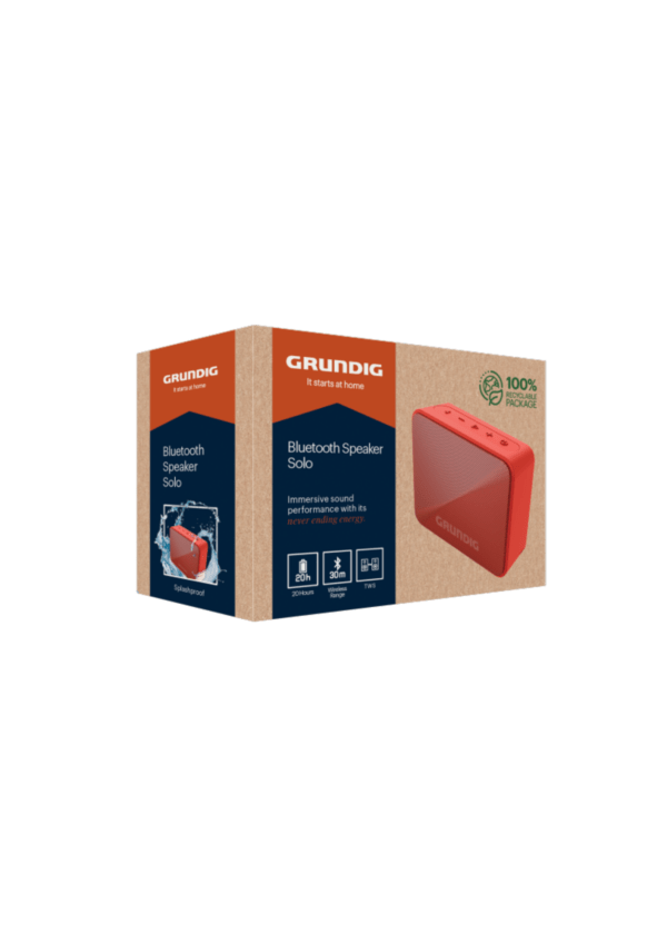 Grundig Solo BT Speaker Red - Image 3