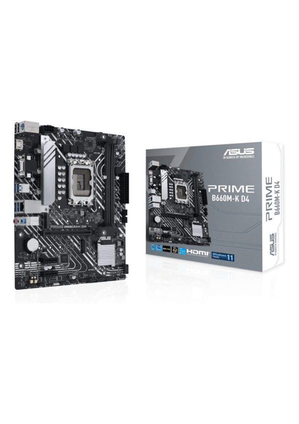 Asus Prime B660M-K D4 Intel LGA1700 DDR4 Micro ATX