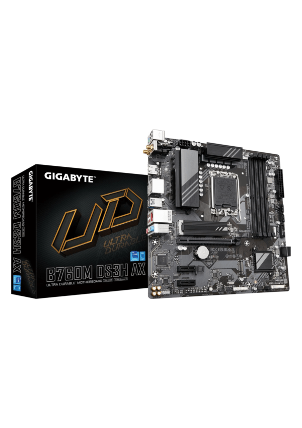 Gigabyte B760M-DS3H AX Intel LGA1700 DDR5 Micro ATX