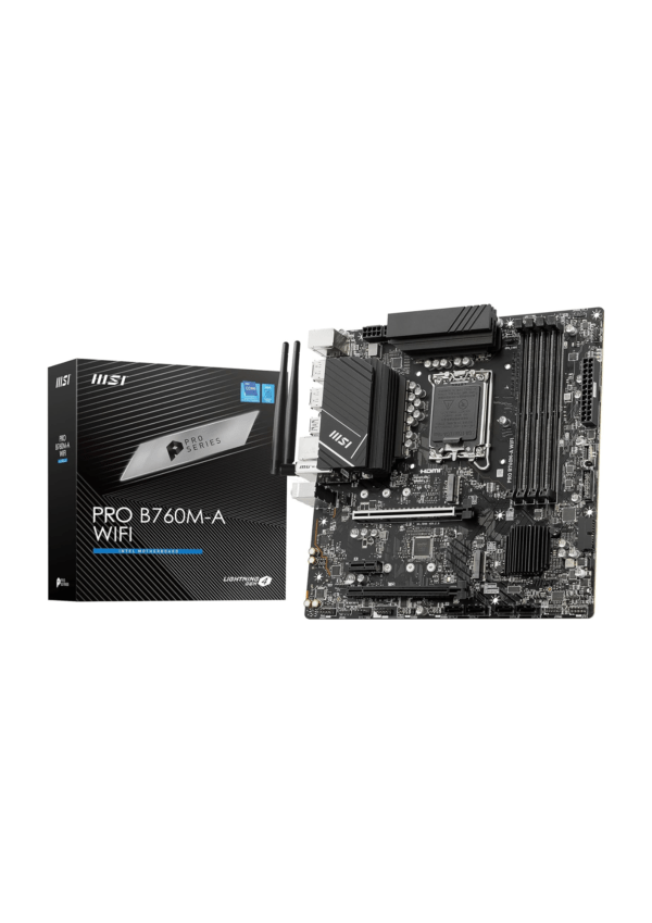 MSI Pro B760M-A Wi-Fi Intel LGA1700 DDR5 Micro ATX