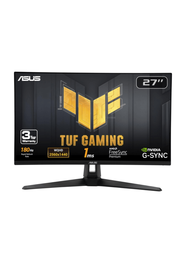 ASUS TUF Gaming 27” 1440P HDR Monitor (VG27AQ3A) – QHD (2560 x 1440), 180Hz, 1ms, Fast IPS