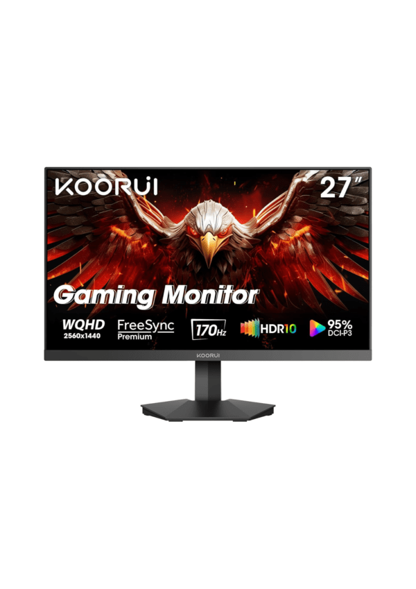 KOORUI GN07, 27” WQHD (2560 x 1440p) 170Hz, 1ms Fast IPS, DCI-P3