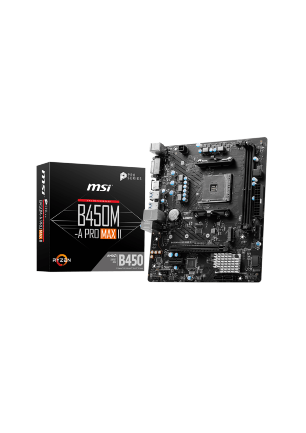 MSI B450M-A Pro Max II AMD AM4 DDR4 Micro ATX