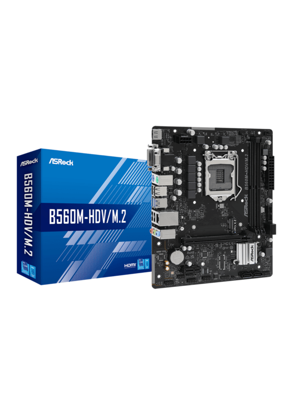 Asrock B560M-HDV/M.2 Intel LGA1200 DDR4 Micro ATX