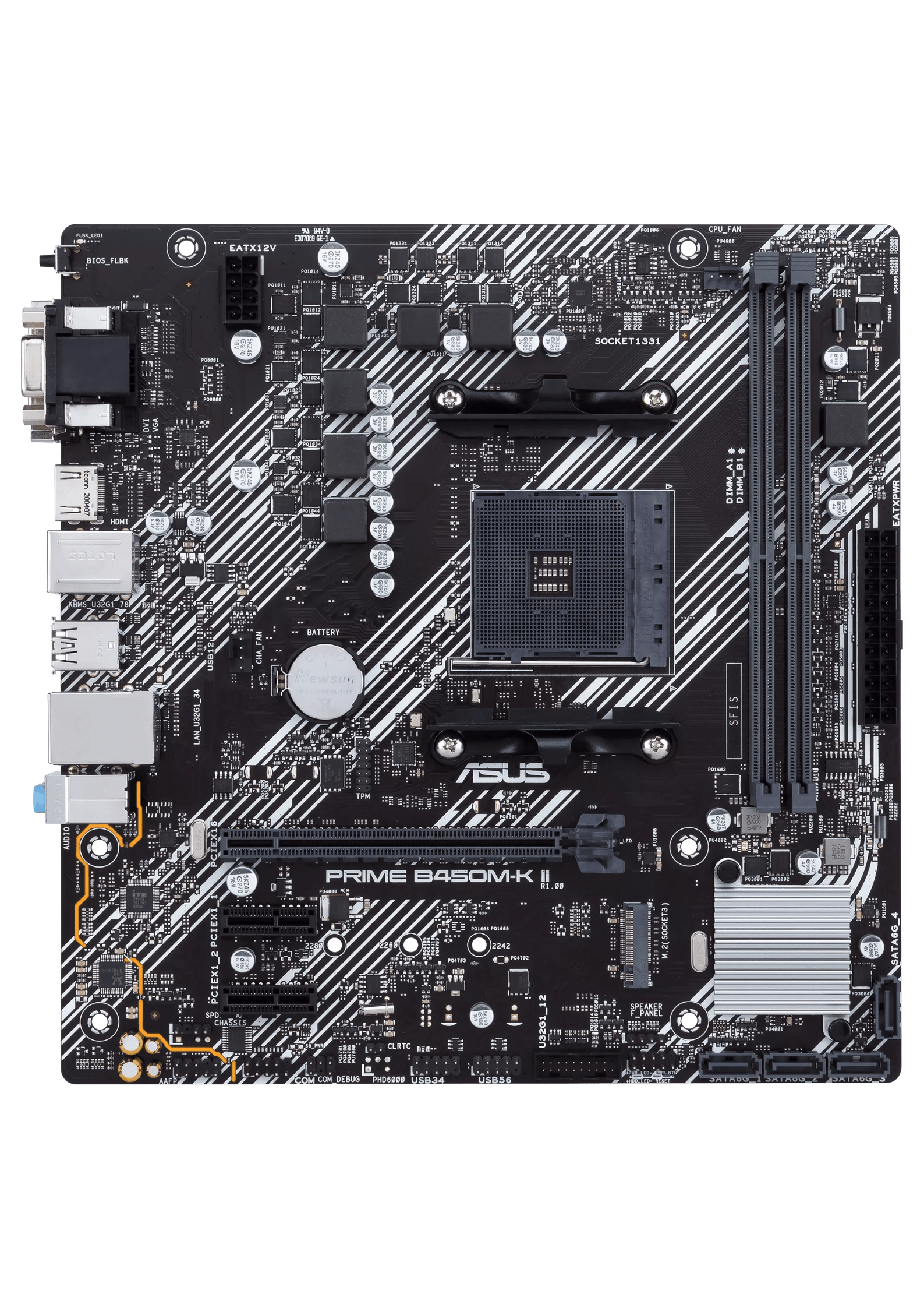 Asus Prime B450M-K II AMD AM4 DDR4 Micro ATX