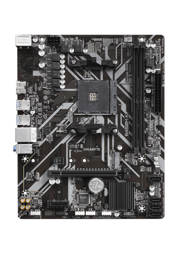 Gigabyte B450M-K AMD AM4 DDR4 ATX Ultra Durable - Image 2