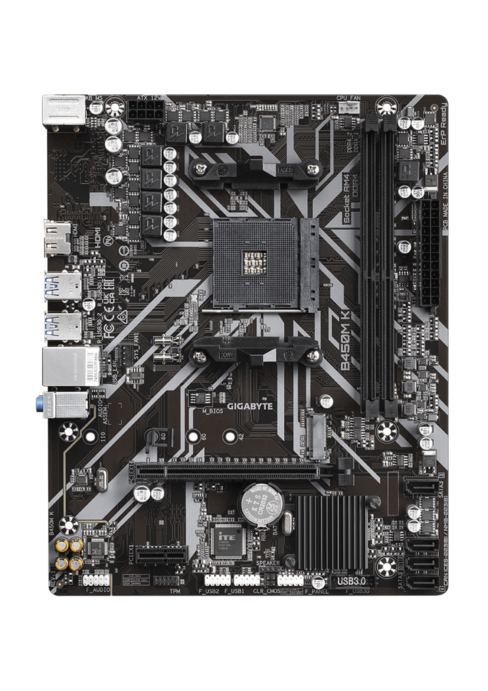 Gigabyte B450M-K AMD AM4 DDR4 ATX Ultra Durable