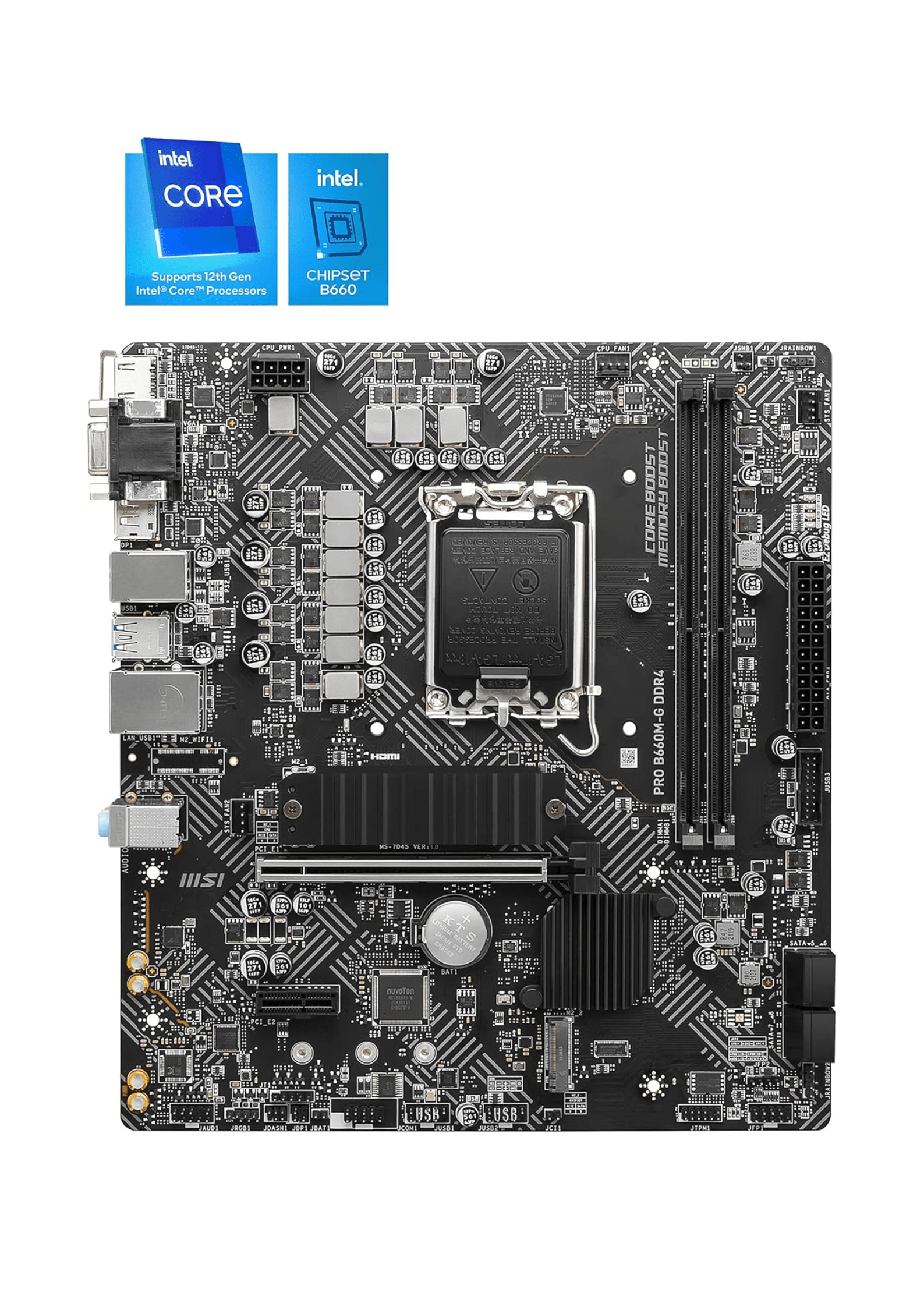 MSI Pro B660M-B LGA1700 DDR4 Micro ATX