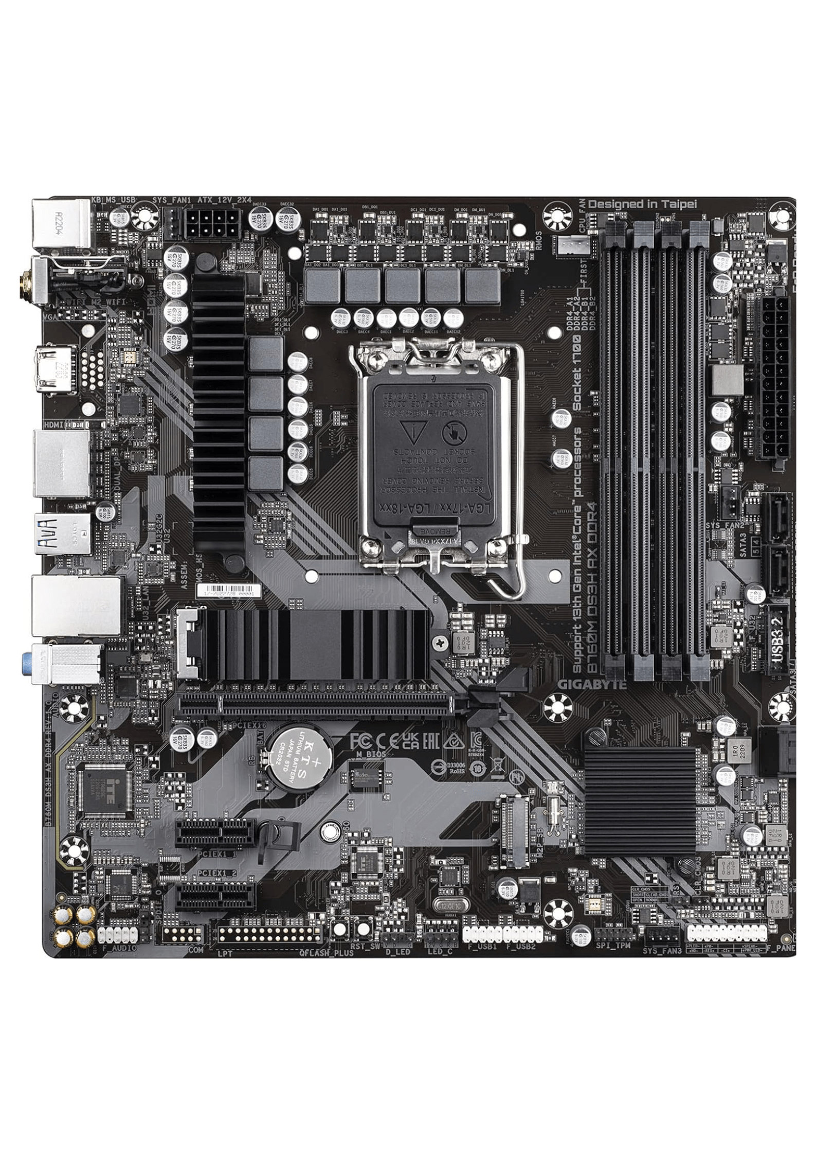 Gigabyte B760M DS3H AX DDR4 Intel LGA1700 Micro ATX