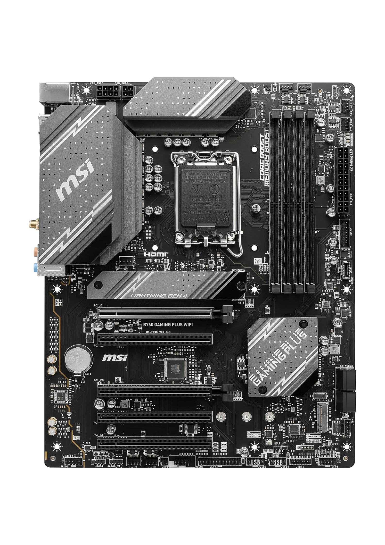 MSI B760 Gaming Plus Wi-Fi Intel LGA1700 DDR5 ATX