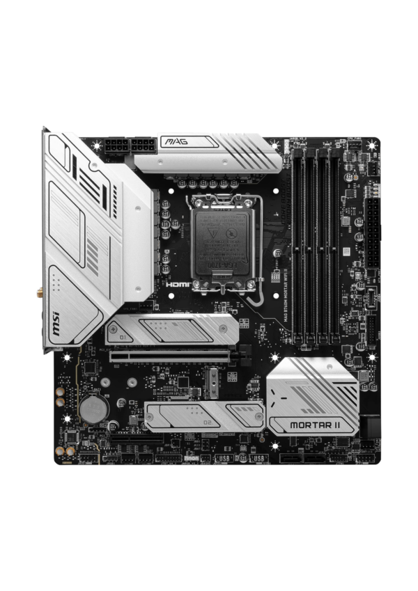 MSI Mag B760M Mortar Wi-Fi II Intel LGA1700 DDR5 Micro ATX - Image 2