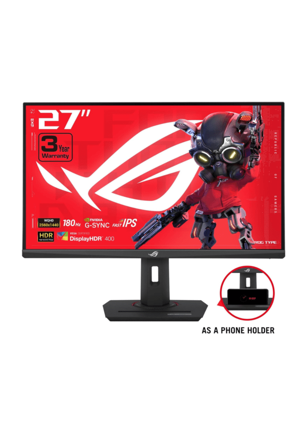 ASUS ROG Strix 27” QHD (2560x1440) HDR400 USB-C (XG27ACS) - Image 2