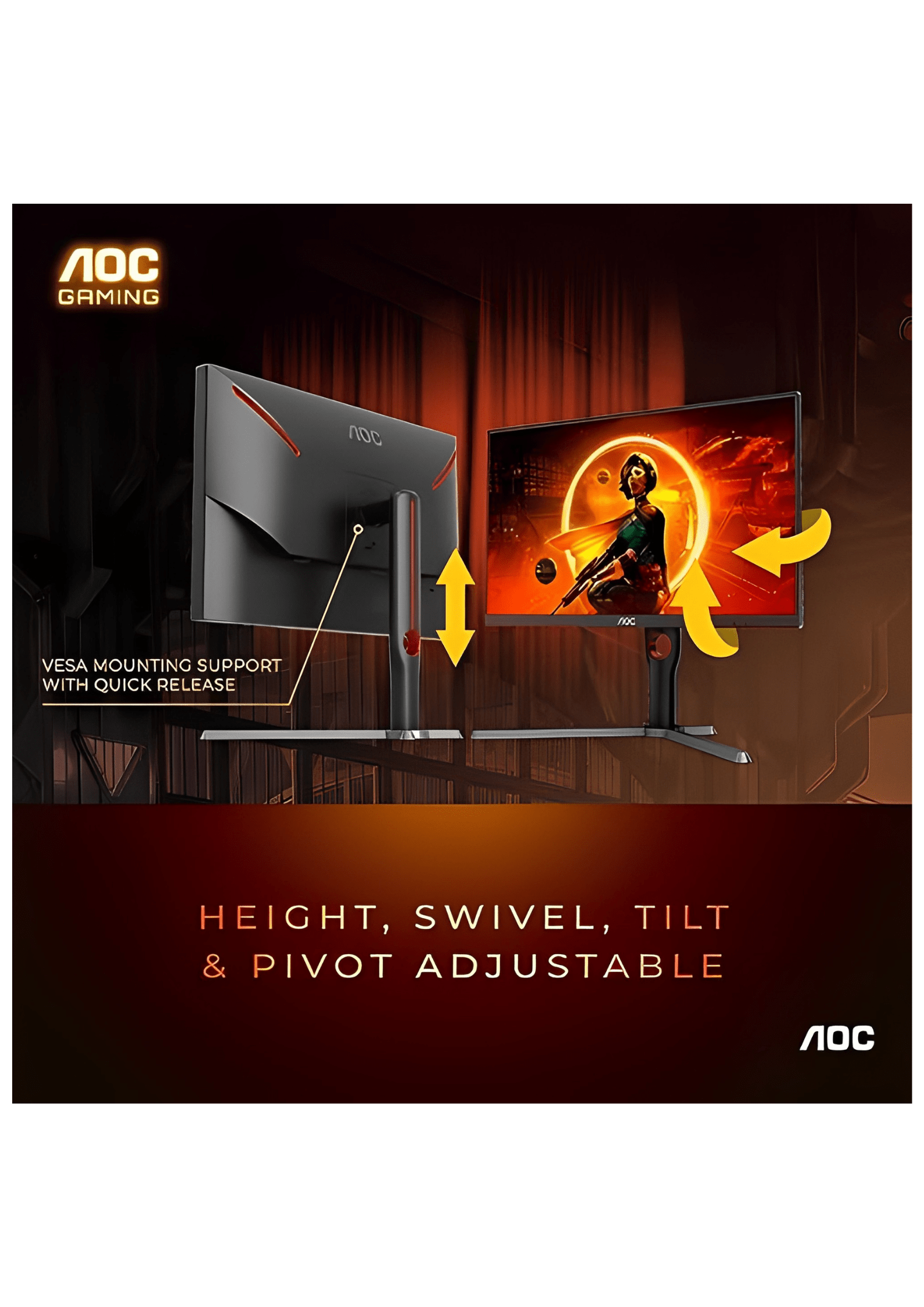 AOC Q27G3XMN 27" Mini LED, 2K QHD 2560x1440, 180Hz