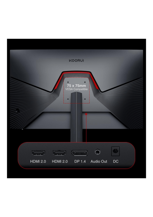 KOORUI GN07, 27” WQHD (2560 x 1440p) 170Hz, 1ms Fast IPS, DCI-P3 - Image 2