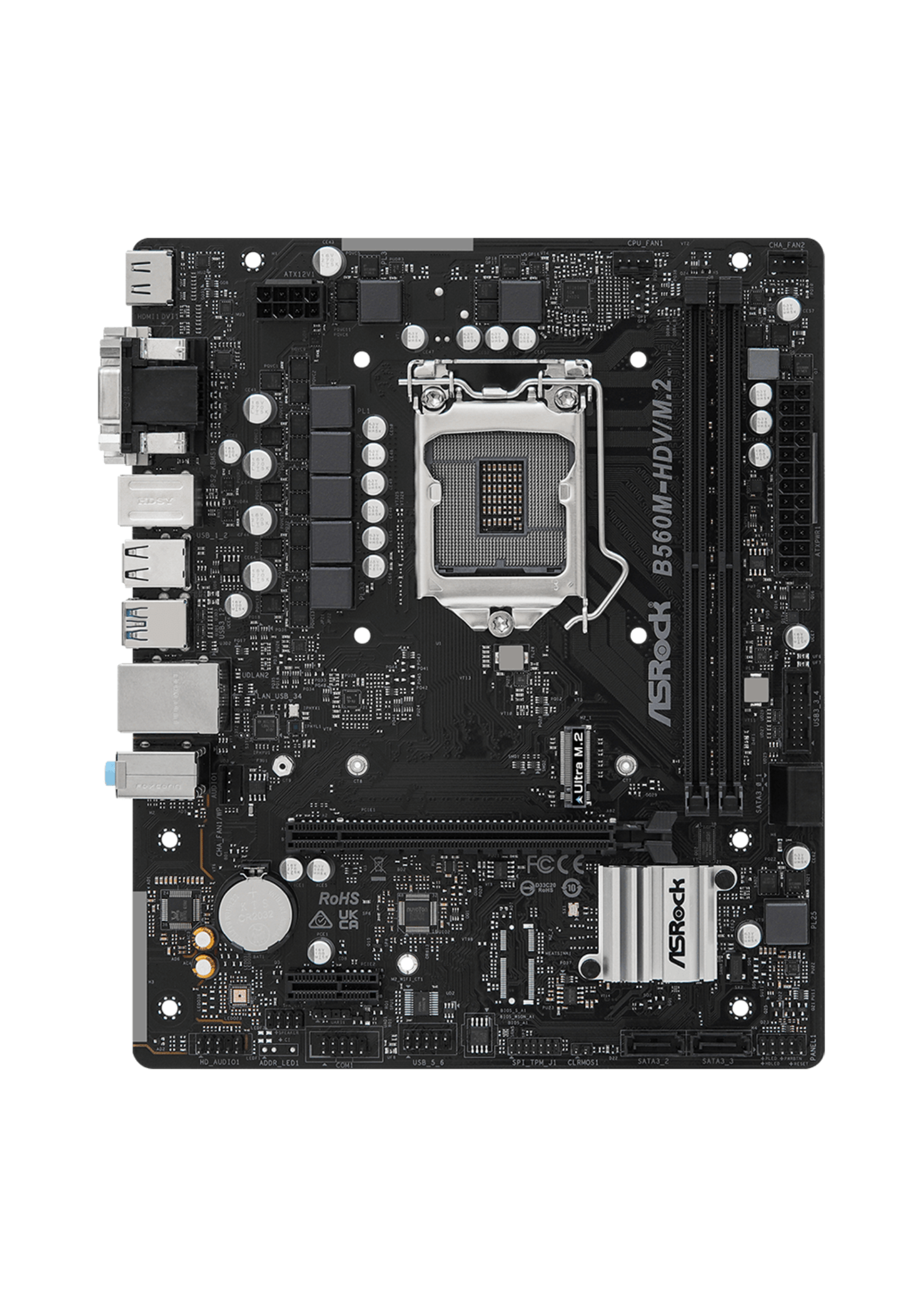 Asrock B560M-HDV/M.2 Intel LGA1200 DDR4 Micro ATX