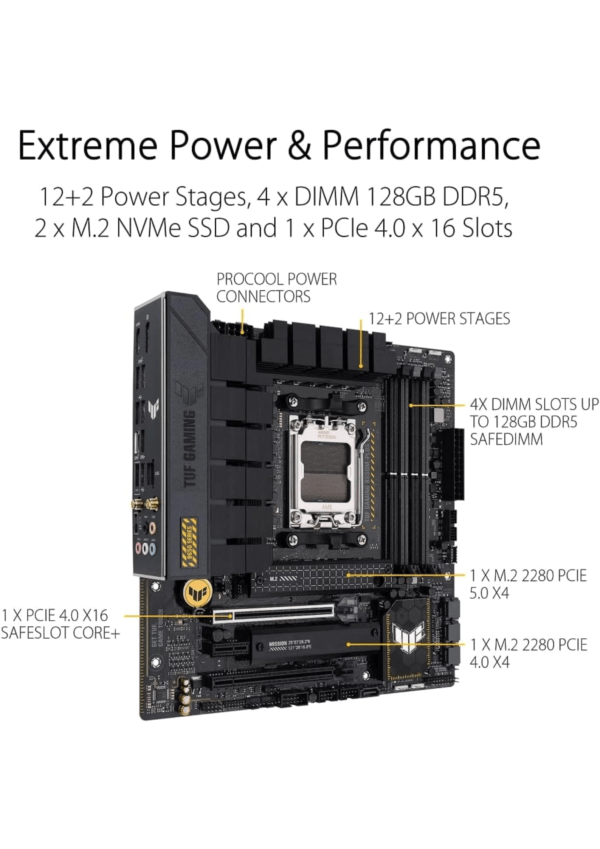 Asus Tuf Gaming B650M-PLUS Wi-Fi AMD AM5 DDR5 Micro ATX - Image 3