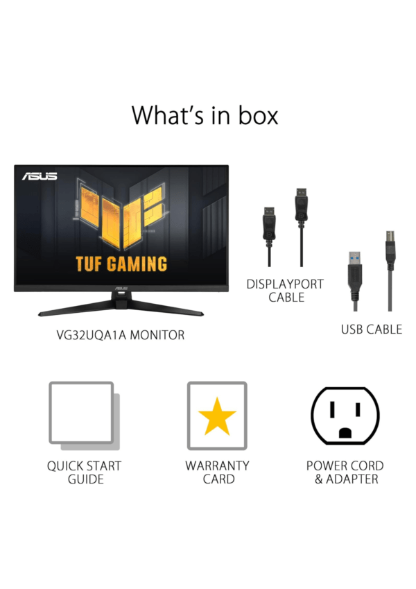 ASUS TUF 32 VG32UQA1A 4K UHD 160Hz 1MS HDR - Image 4