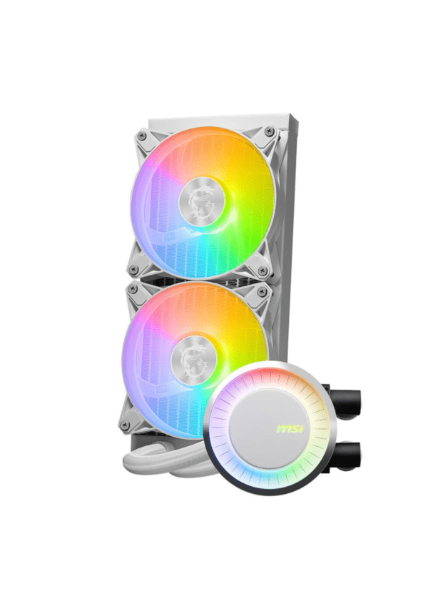 MSI Mag Coreliquid E240 CPU Liquid Cooler White - Image 2