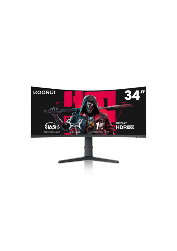 KOORUI 34E6UC 34 Inch Ultrawide Curved 144Hz 1ms 3440×1440