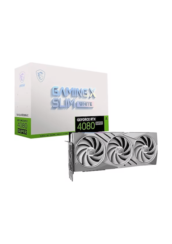 (NEW) <br> MSI GeForce RTX 4080 SUPER GAMING X SLIM 16GB White