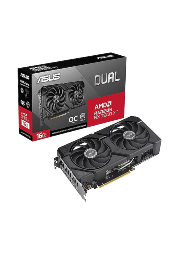 (USED) <br> ASUS Dual Radeon RX 7600 XT OC Edition 16GB