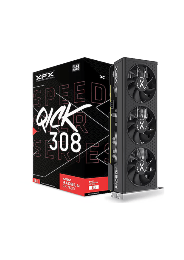 (USED) <br> Xfx Speedster Qıck 308 Rx 7600 Black 8gb