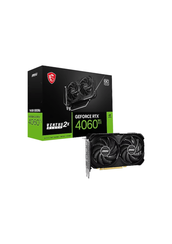 (USED) <br> MSI RTX 4060 TI Ventus 2X Black 16G OC