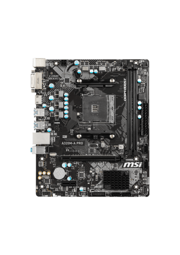 MSI A320M-A Pro AMD AM4 DDR4 Micro ATX - Image 2