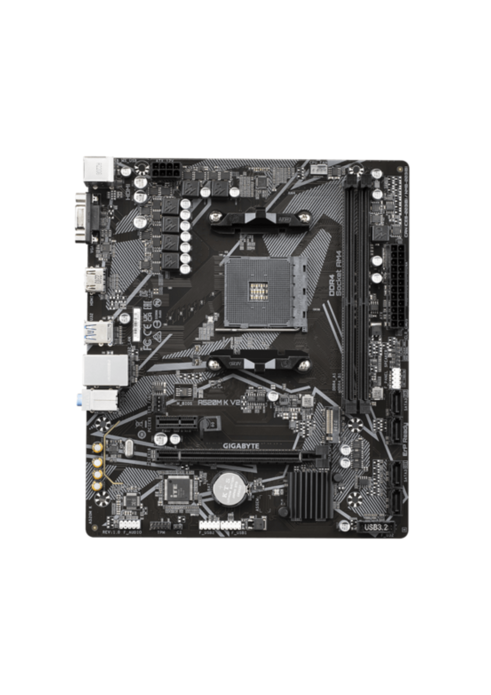 Gigabyte A520M-K-V2 AMD AM4 DDR4 Micro ATX