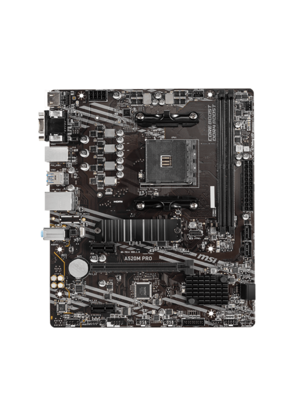 MSI A520M Pro AMD AM4 DDR4 Micro ATX - Image 2