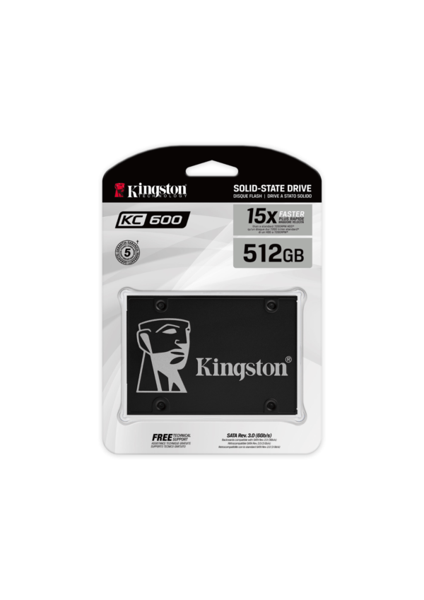 Kingston KC600 SATA 3.0 2.5" 512GB SSD