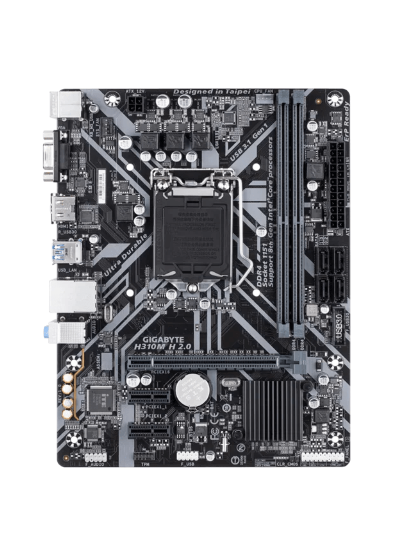 Gigabyte H310M-H Intel LGA1151 DDR4 Micro ATX