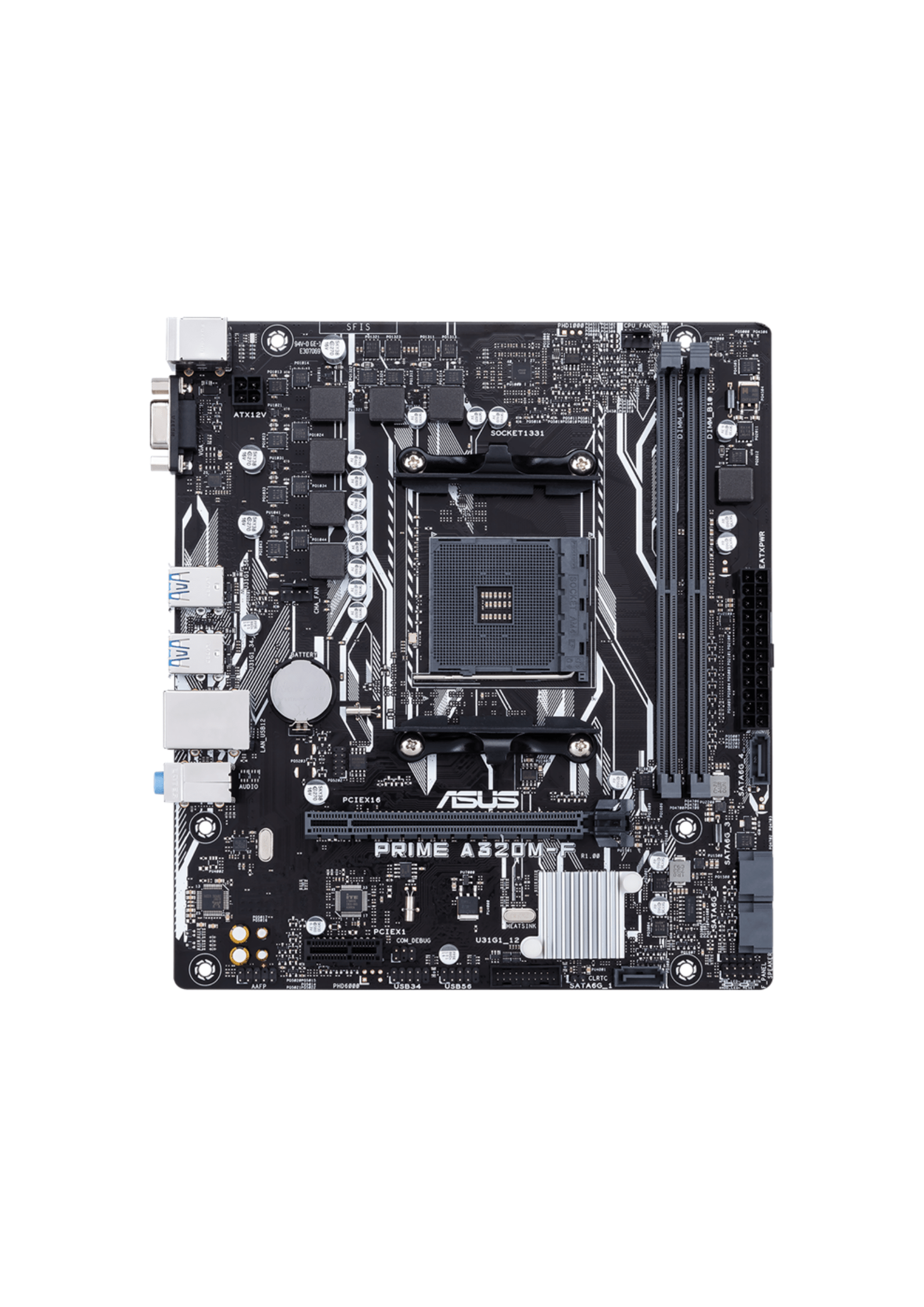 Asus Prime A320M-F AMD AM4 Micro ATX