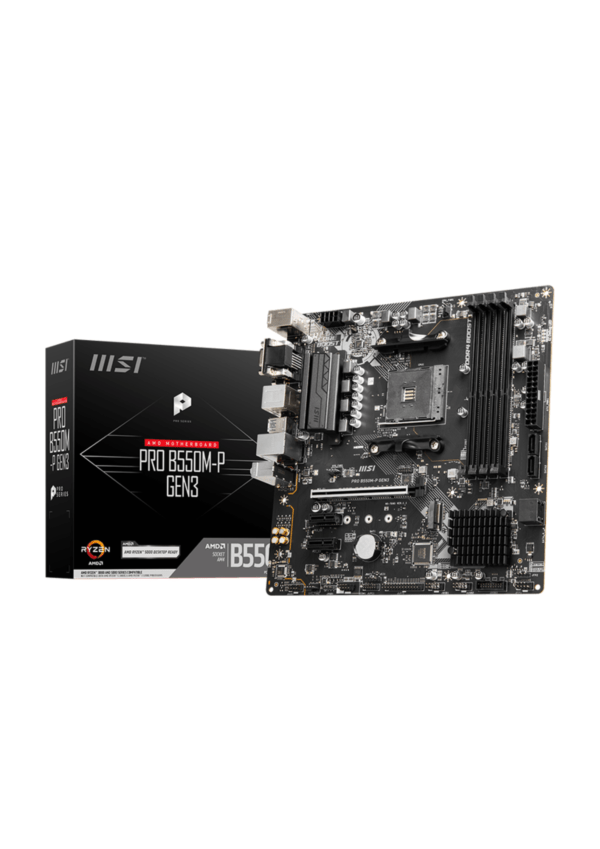 MSI Pro B550M-P AMD AM4 DDR4 Micro ATX