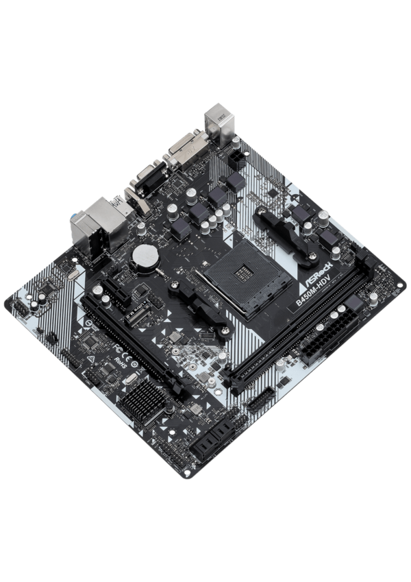 Asrock B450M-HDV R4 AMD AM4 DDR4 Micro ATX - Image 3