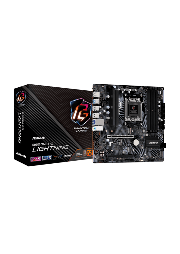 Asrock B650M PG Lightning AMD AM5 DDR5 Micro ATX