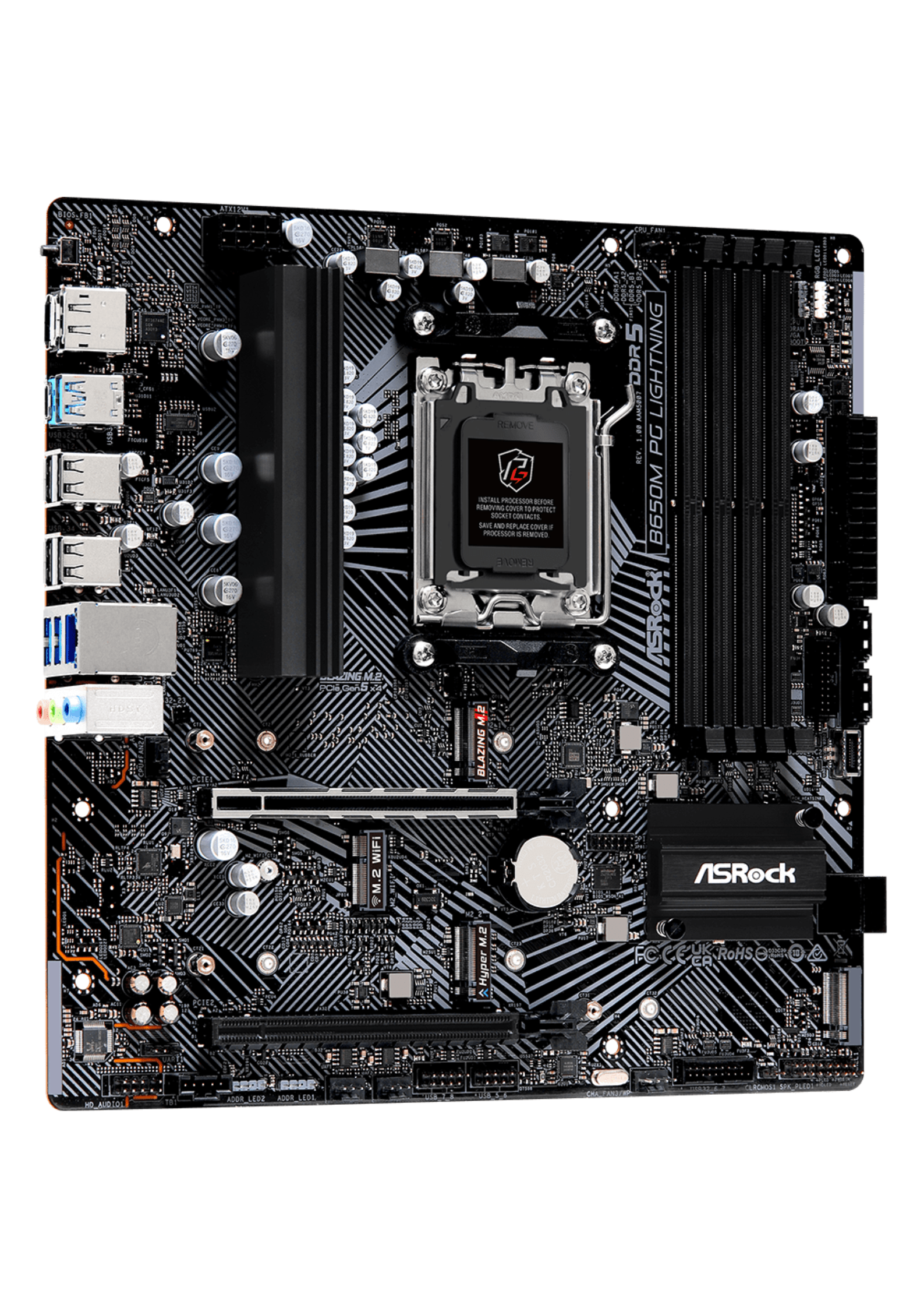 Asrock B650M PG Lightning AMD AM5 DDR5 Micro ATX