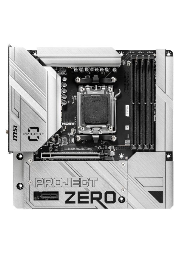 MSI B650M Project Zero Wi-Fi AMD AM5 DDR5 Micro ATX White - Image 2