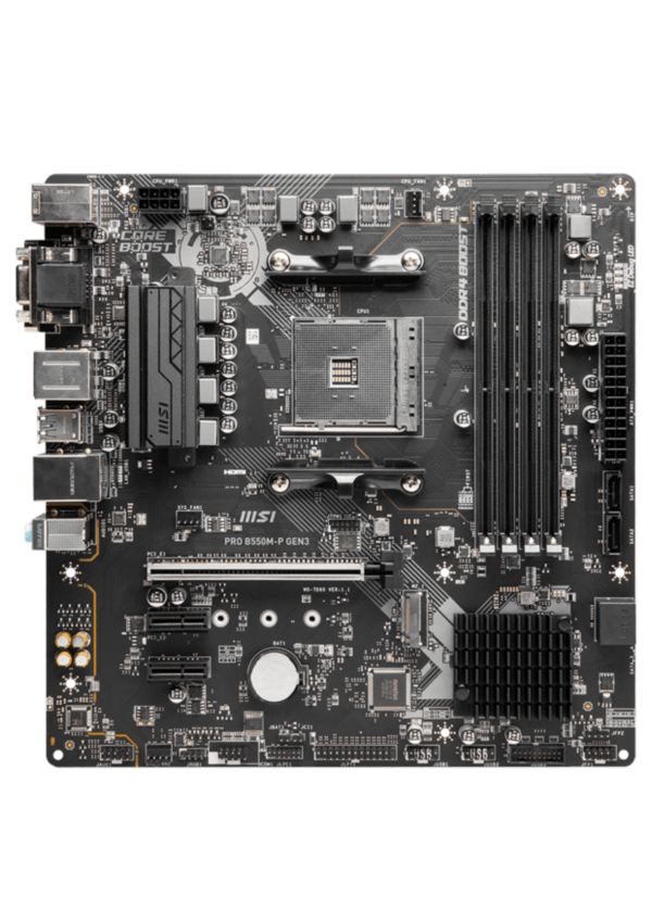 MSI Pro B550M-P AMD AM4 DDR4 Micro ATX - Image 2