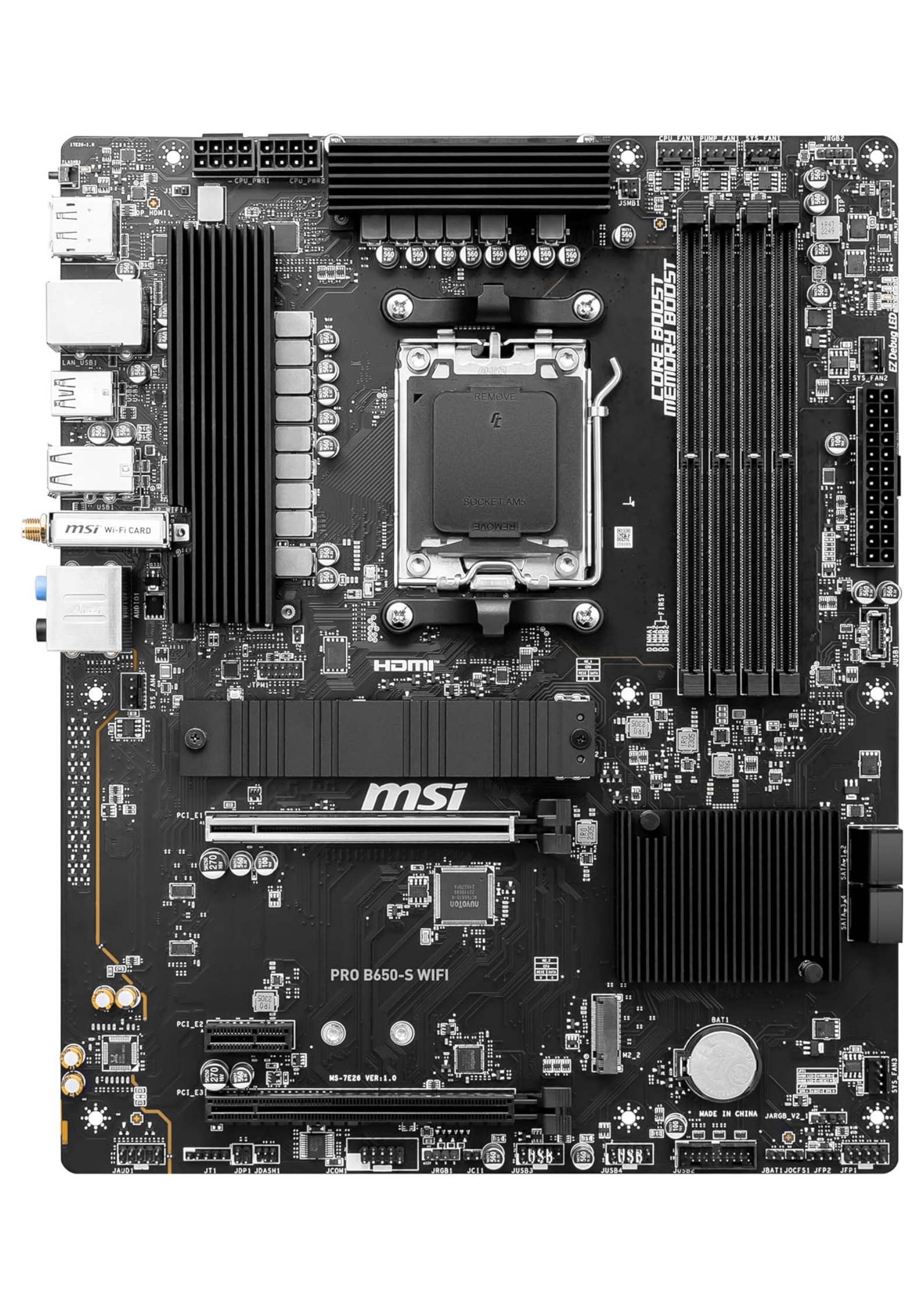 MSI Pro B650-S Wi-Fi AMD AM5 DDR5 ATX