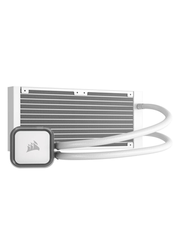 CORSAIR iCUE H100i RGB ELITE 240mm Liquid CPU Cooler White - Image 2