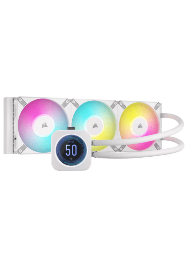 CORSAIR iCUE H150i ELITE LCD XT 360mm ARGB White