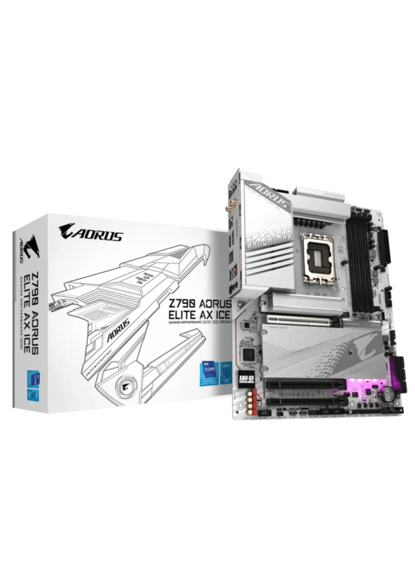 Gigabyte Z790 AORUS ELITE AX ICE WIFI LGA1700 DDR5 Motherboard