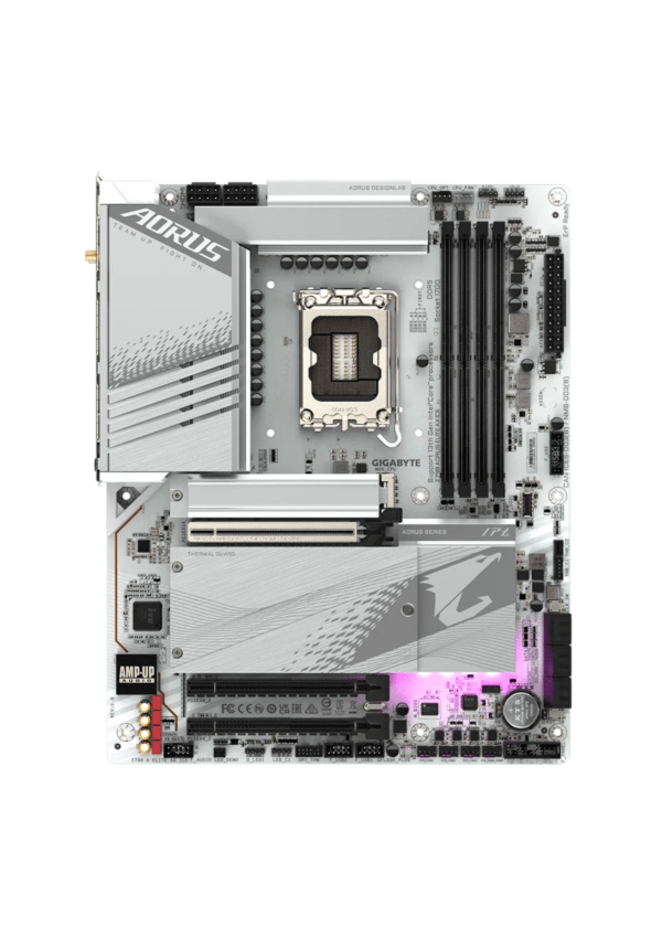 Gigabyte Z790 AORUS ELITE AX ICE WIFI LGA1700 DDR5 Motherboard - Image 2