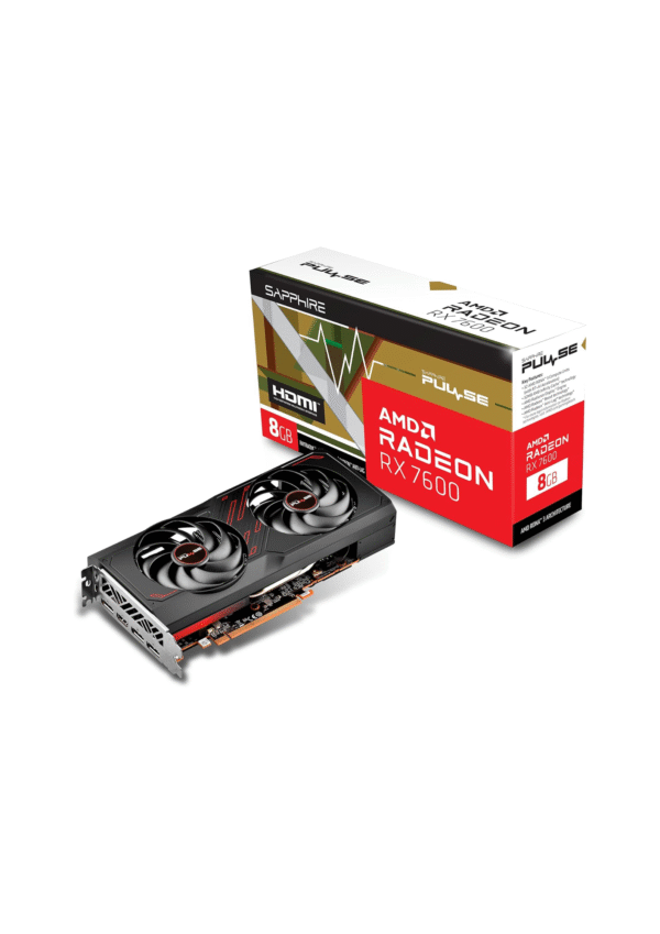 (USED) <br> Sapphire Amd Radeon RX 7600 Pulse 8GB