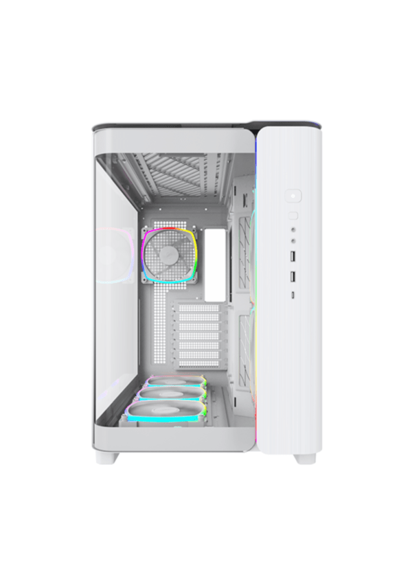 Montech KING 95 PRO dual chamber White Gaming Case - Image 2