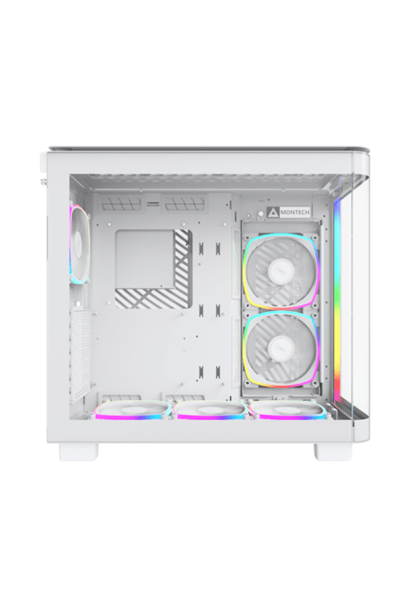 Montech KING 95 PRO dual chamber White Gaming Case - Image 3