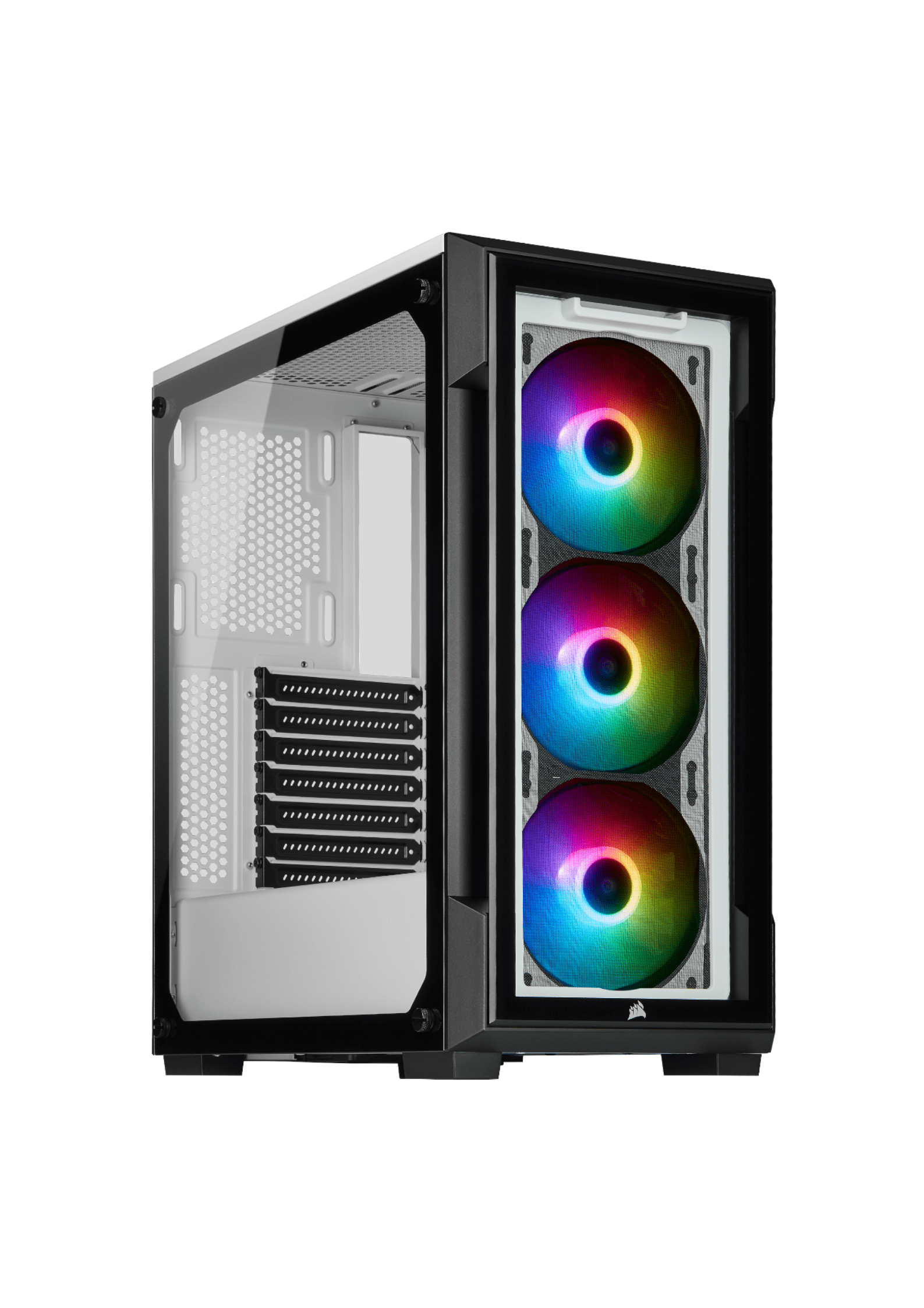 CORSAIR iCUE 220T RGB Tempered Glass White Gaming case