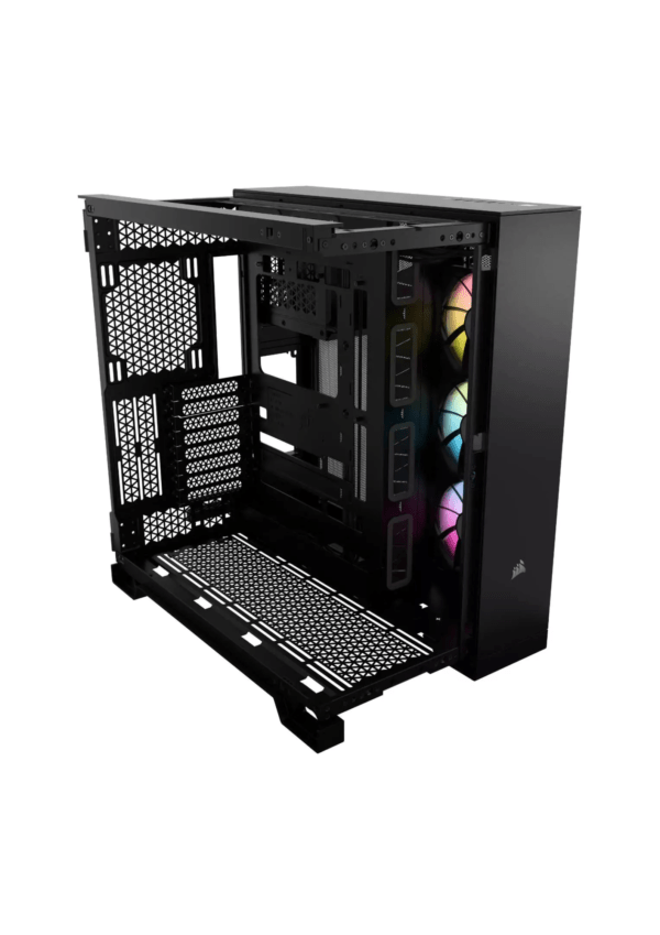 CORSAIR 6500X Dual Chamber Black Gaming Case - Image 3