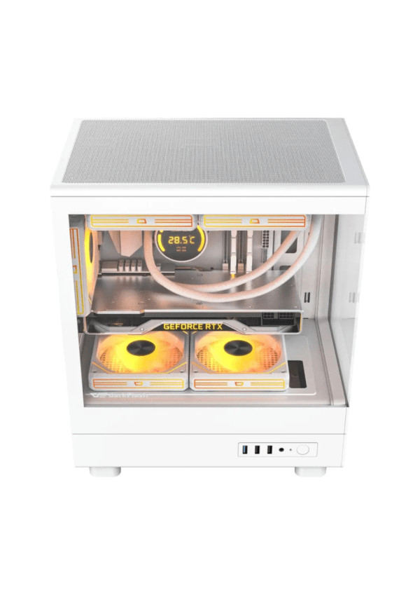 darkFlash DB330M ARGB White Gaming Case - Image 2